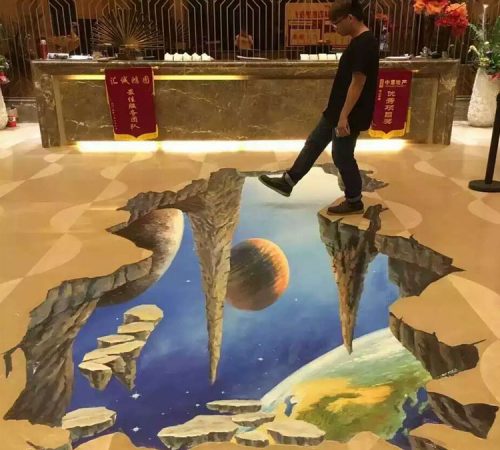 观度为某地产设计地面互动投影系统