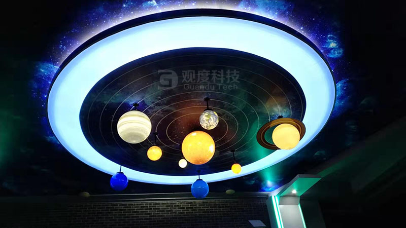 南京未来科技城小学科普、教学八大行星建设成功